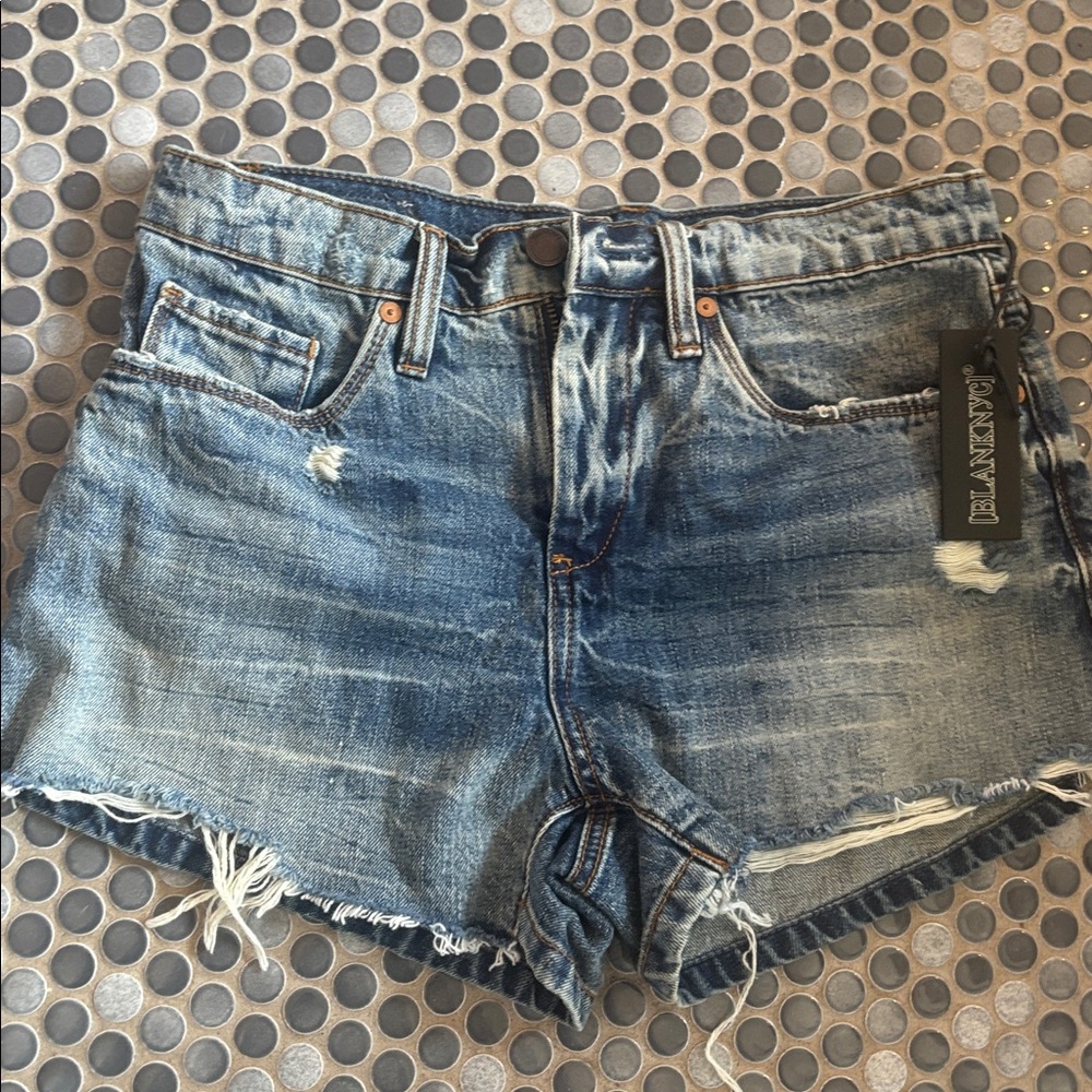Blank NYC Blue Denim Shorts